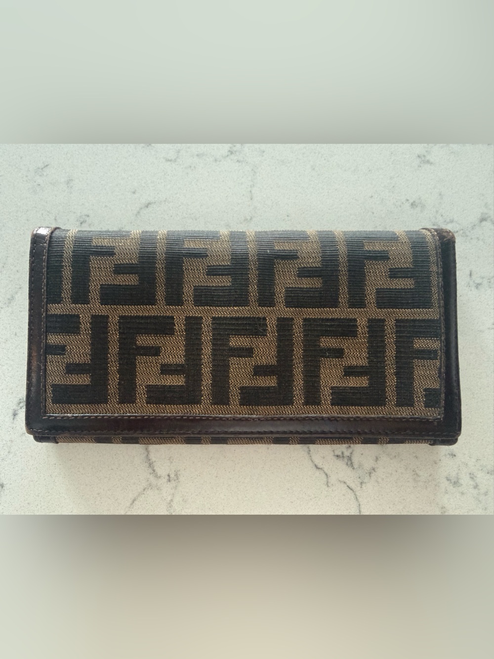 FENDI Zucca Canvas Long Wallet - Stunning!